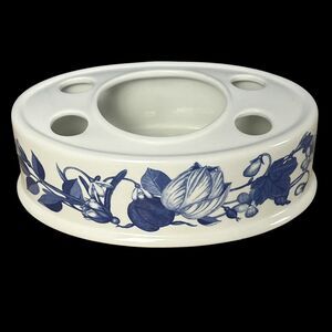 Portmeirion White and Blue Floral Arrangement Holder